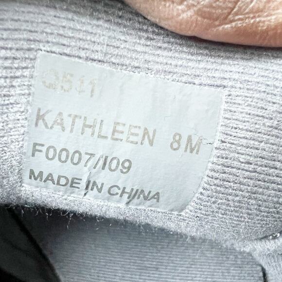 Coach NWB Kathleen Monogram Signature Logo Sneakers in Graphite Gray Size 8 M - Picture 13 of 16